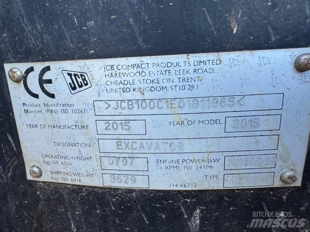 JCB 100 C-1 Escavadoras Midi 7t - 12t