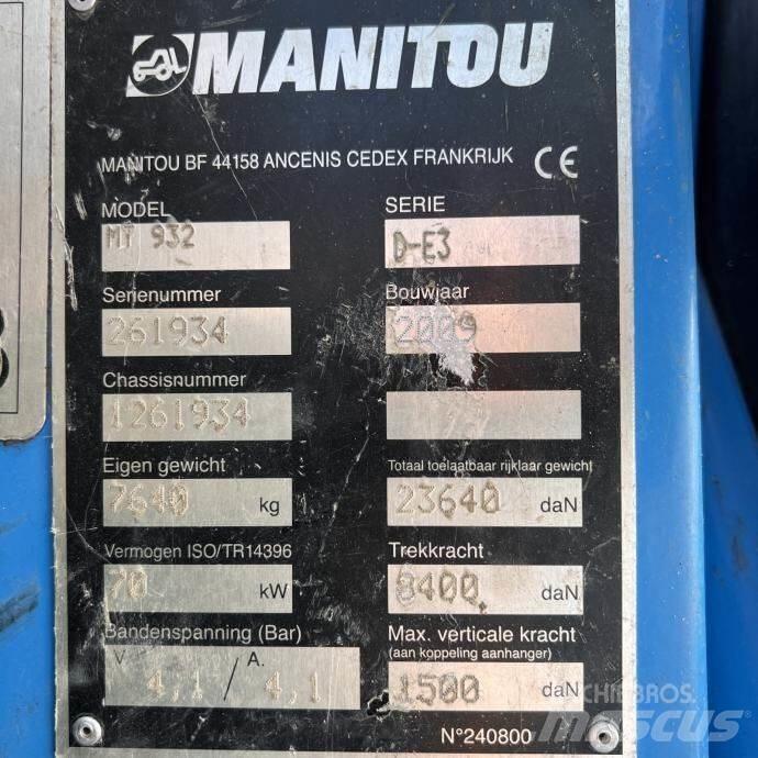 Manitou MT 932 Manipuladores telescópicos