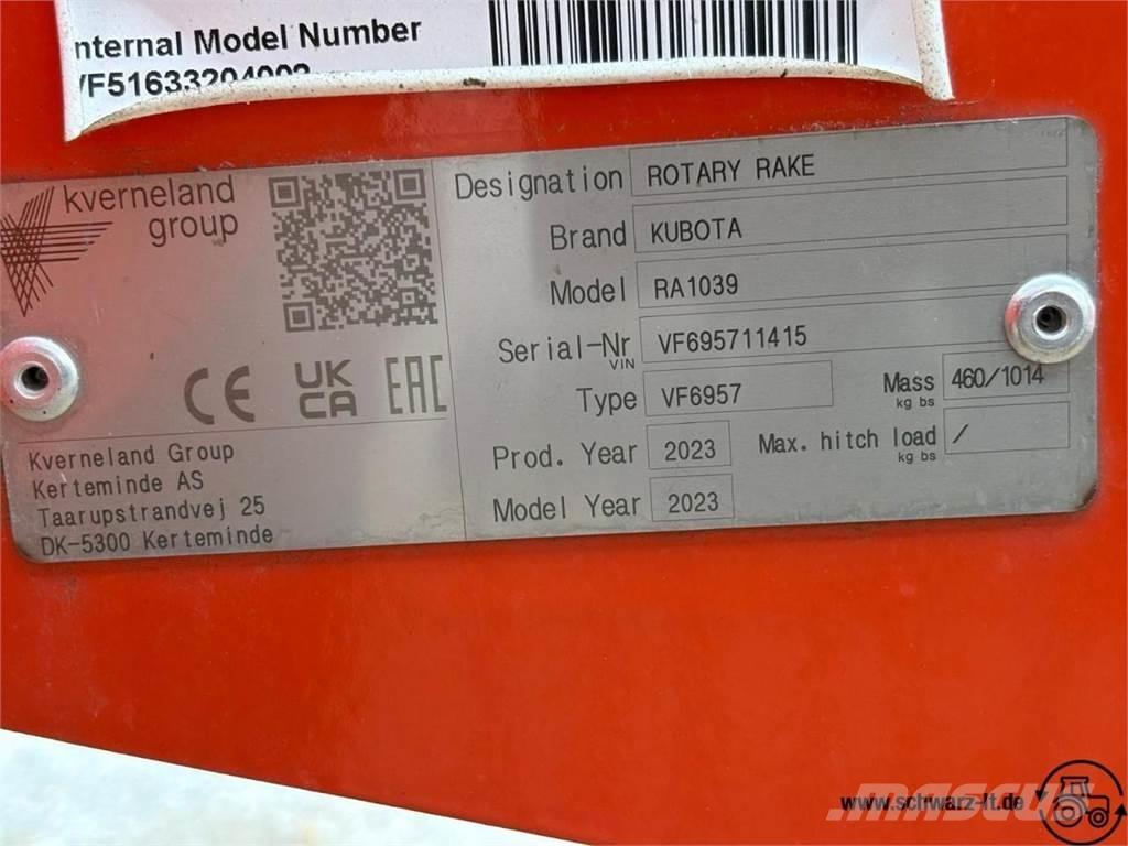Kubota RA 1039 Gadanheiras-fileiras