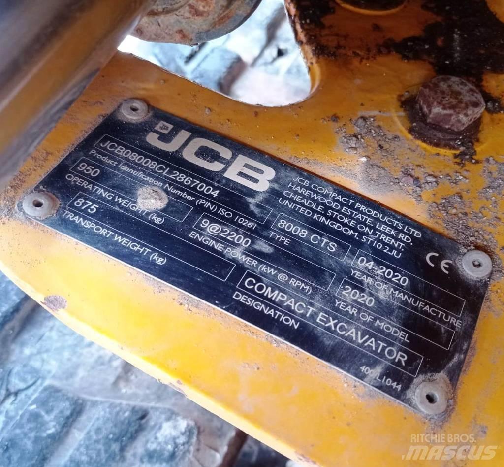 JCB 8008 CTS Mini Escavadoras <7t