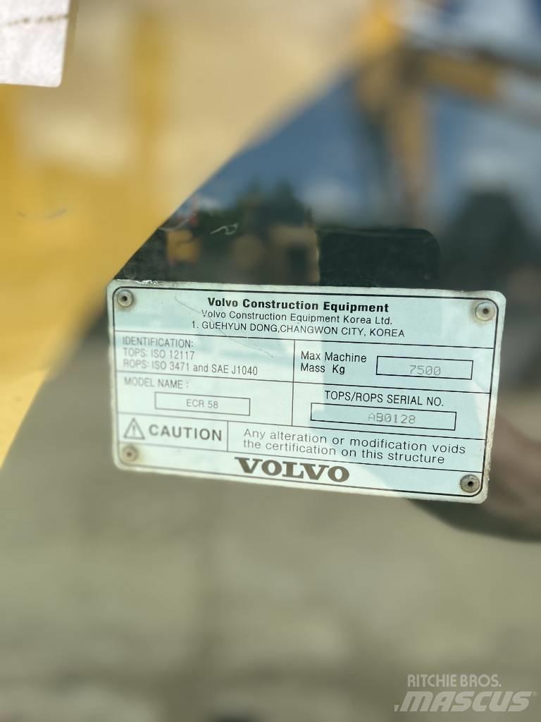 Volvo ECR 58 PLUS Escavadoras Midi 7t - 12t