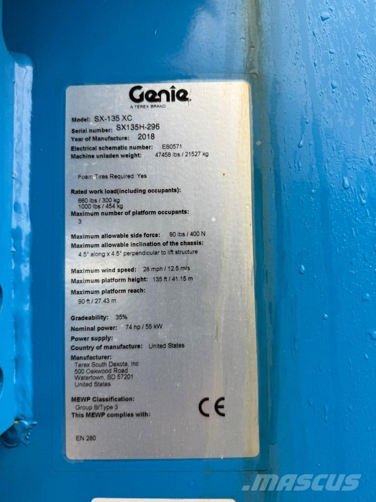 Genie SX 135 XC Elevadores braços articulados