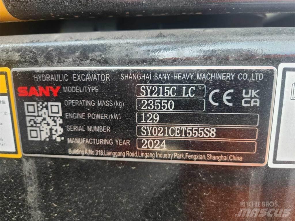 Sany SY215C Escavadoras de rastos