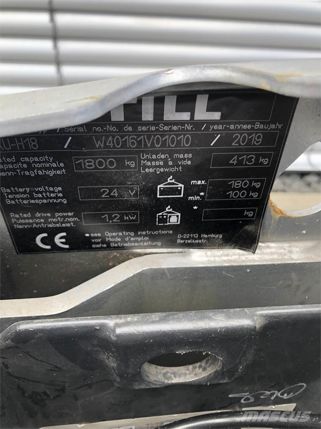 Still EXU-H18 Empilhador para operador externo