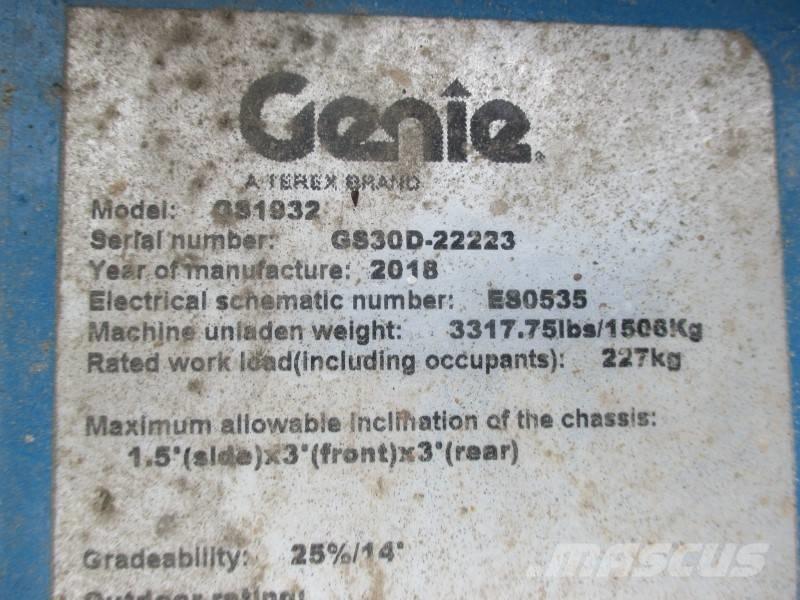 Genie GS 1932 Elevadores de tesoura