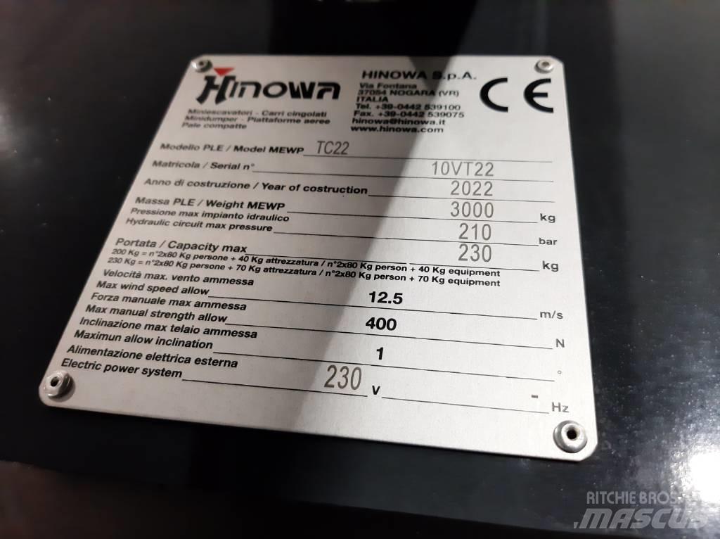 Hinowa TC 22 N Elevadores braços Telescópicos