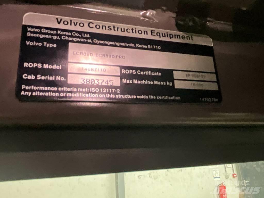 Volvo ECR 88 D Cabines e interior máquinas construção