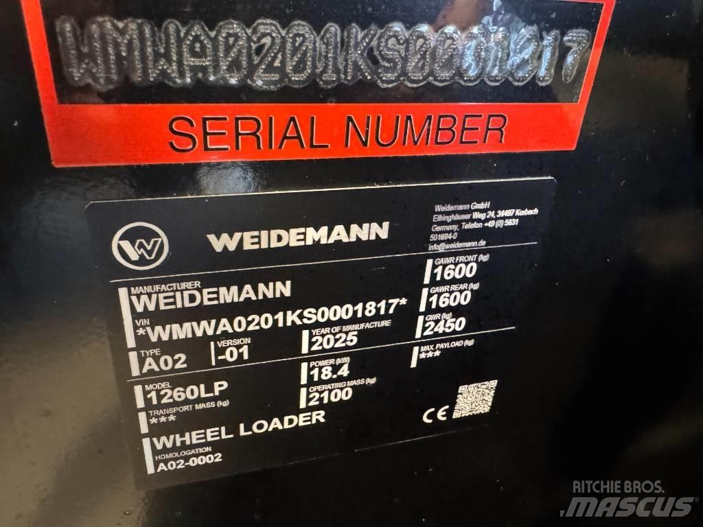 Weidemann 1260 LP Carregadoras de direcção deslizante