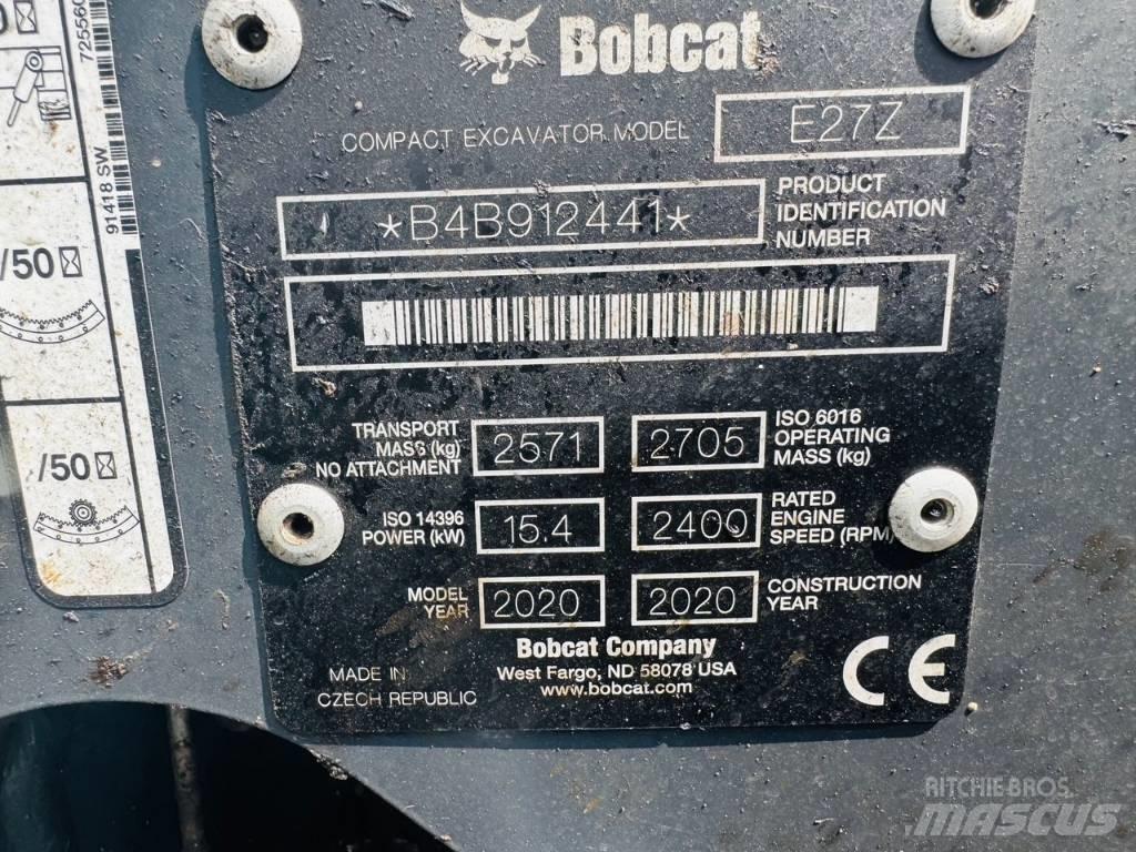 Bobcat E27z Mini Escavadoras <7t