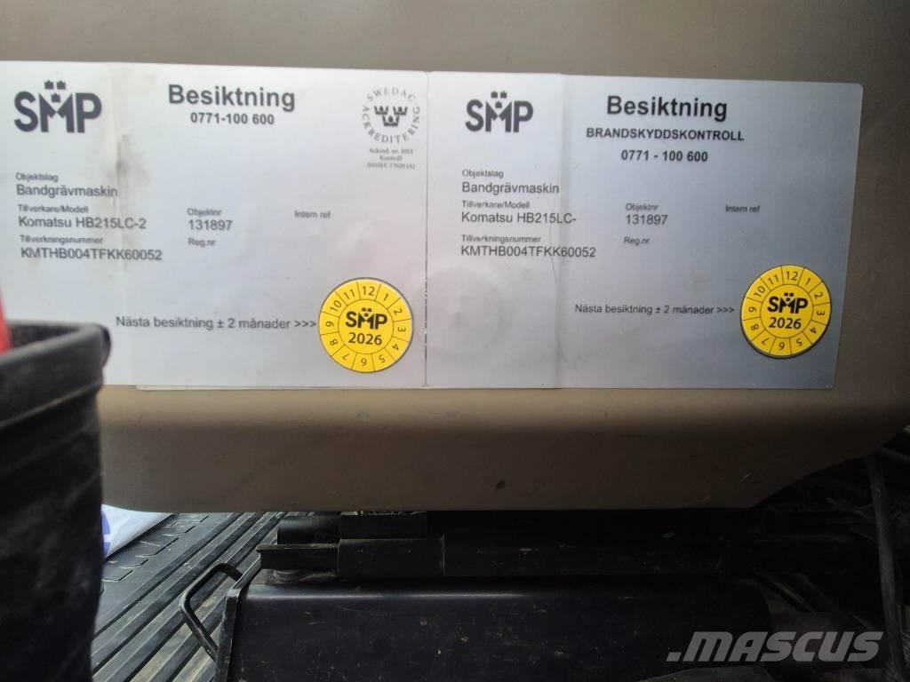 Komatsu HB215LC-2 Escavadoras de rastos