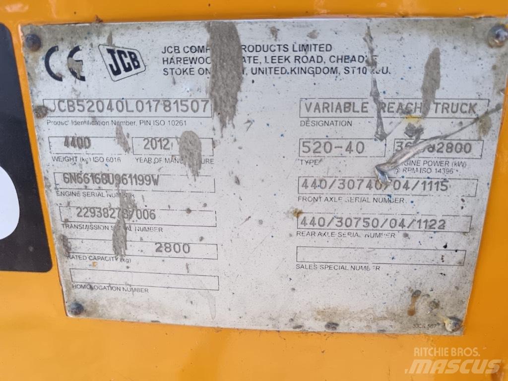 JCB 520-40 Manipuladores telescópicos