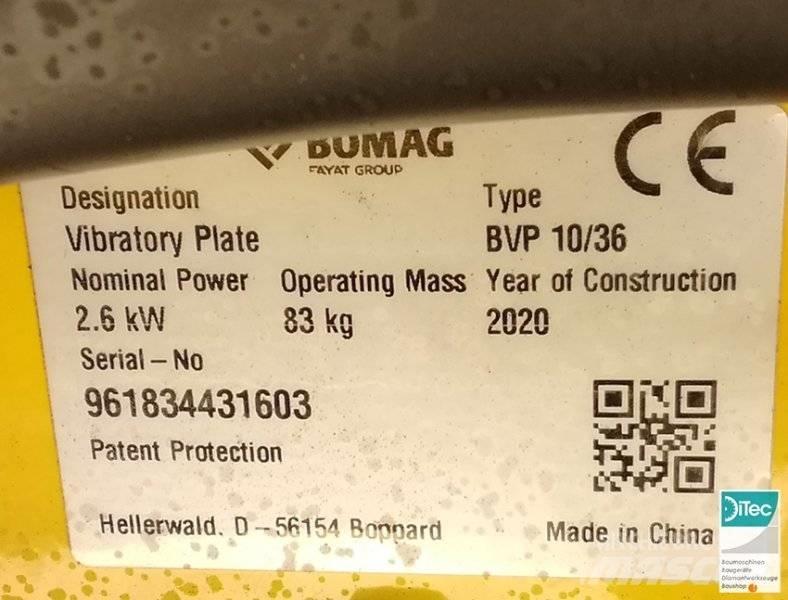 Bomag BVP 10/36 Placas compactadoras