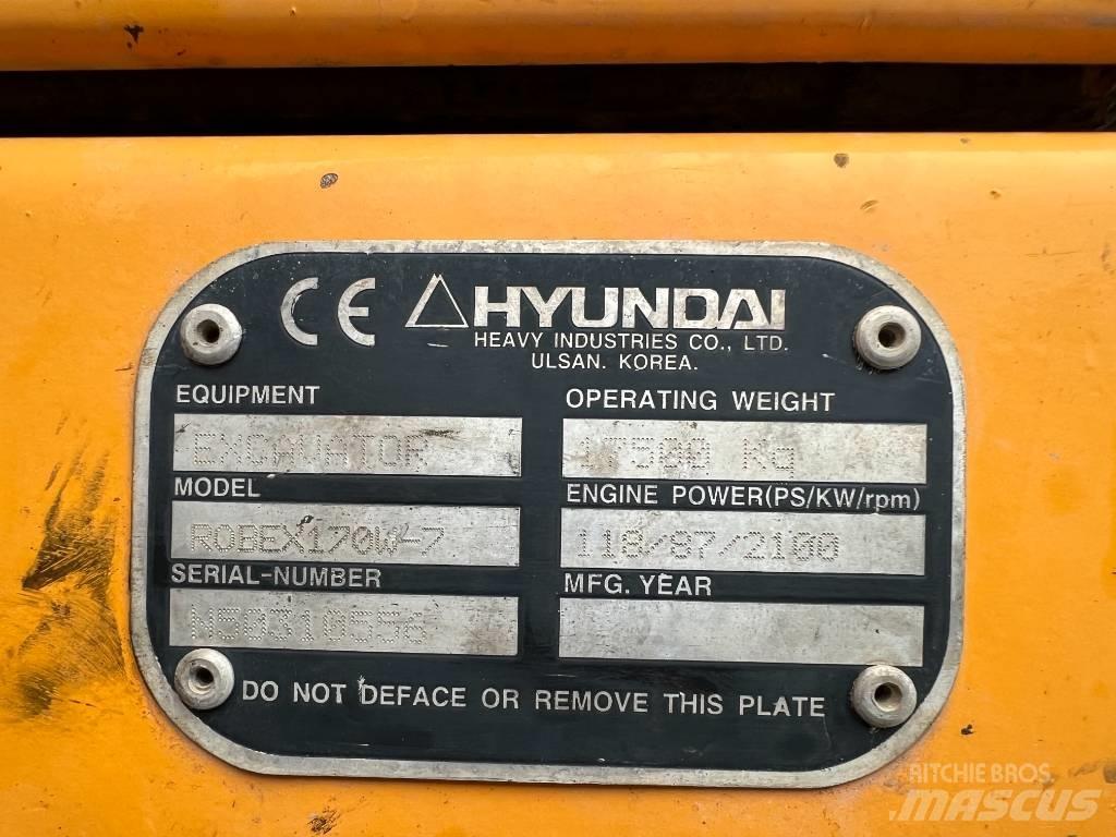 Hyundai R 170W-7 Escavadoras de rodas