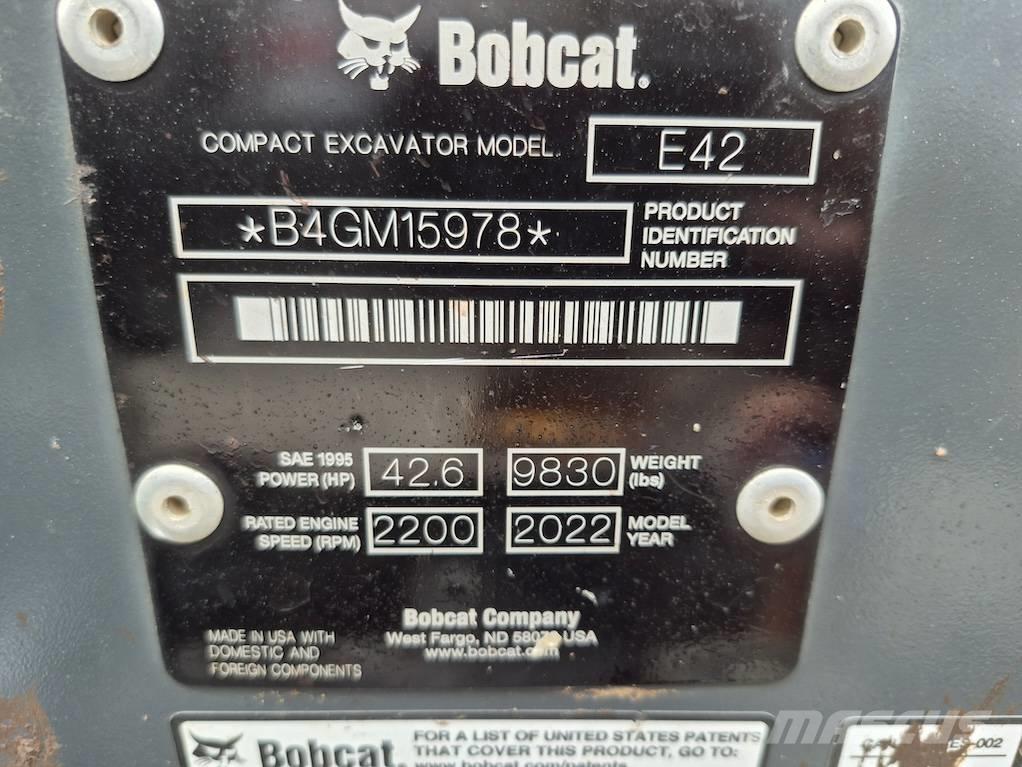 Bobcat E 42 Mini Escavadoras <7t