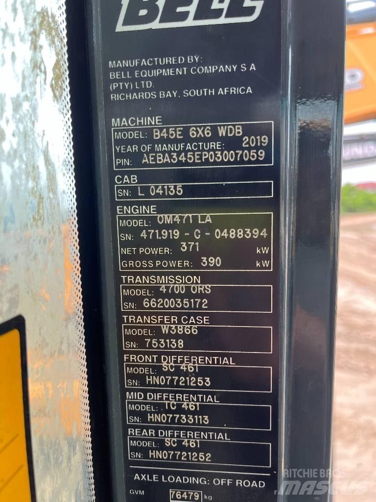 Bell B45E Camiões articulados
