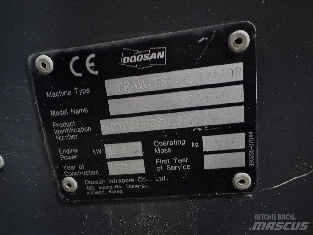 Doosan DX 140 LCR-5 Escavadoras de rastos