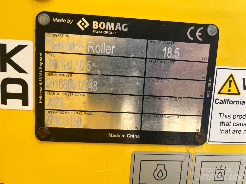Bomag BW 120 AD-5 Cilindros Compactadores tandem