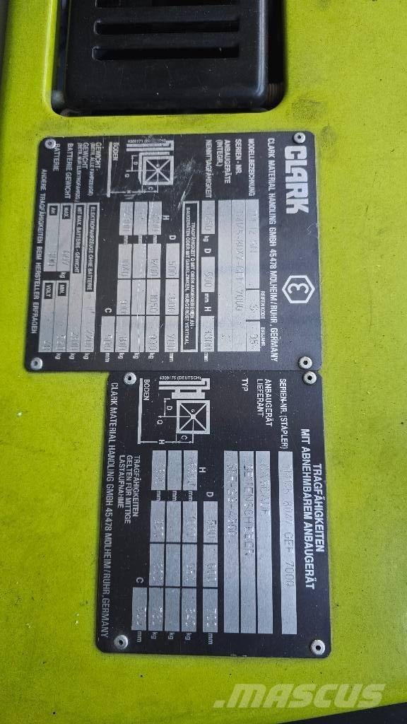 Clark TM 12 SN Empilhadores eléctricos