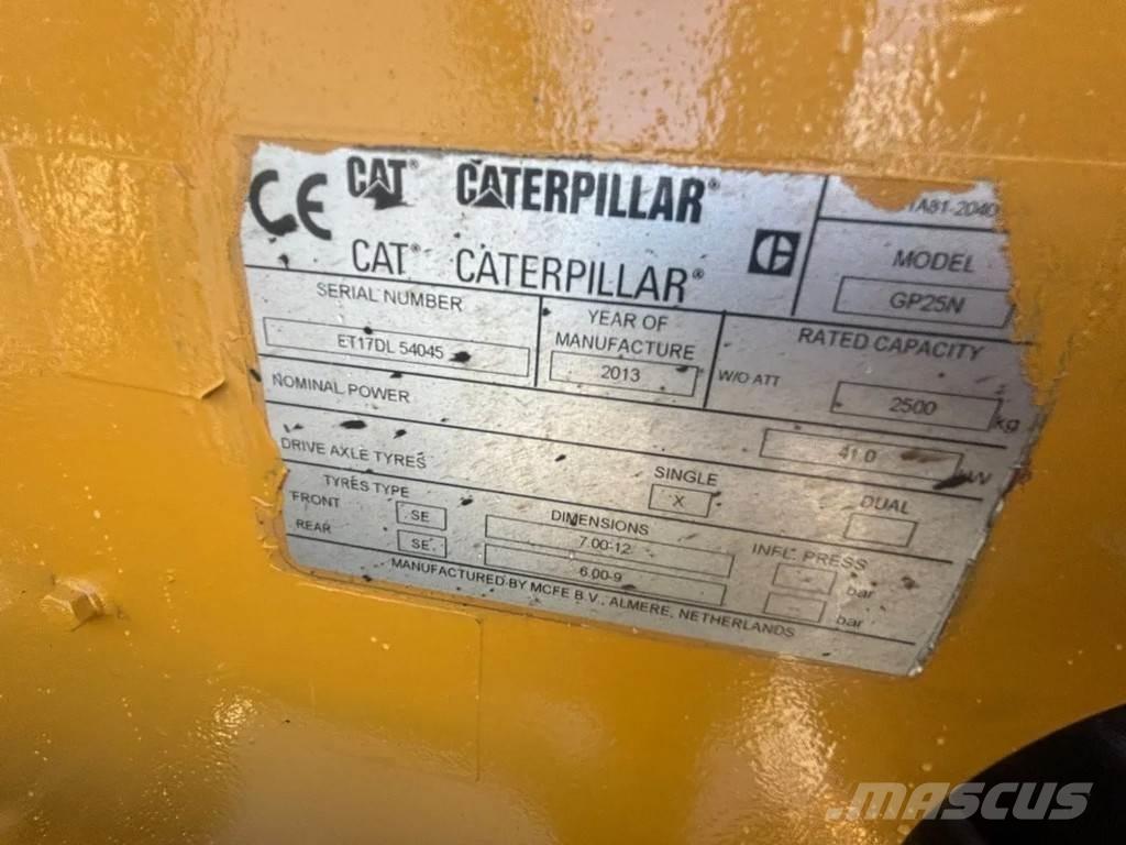 CAT GP25N Heftruck Empilhadores a gás