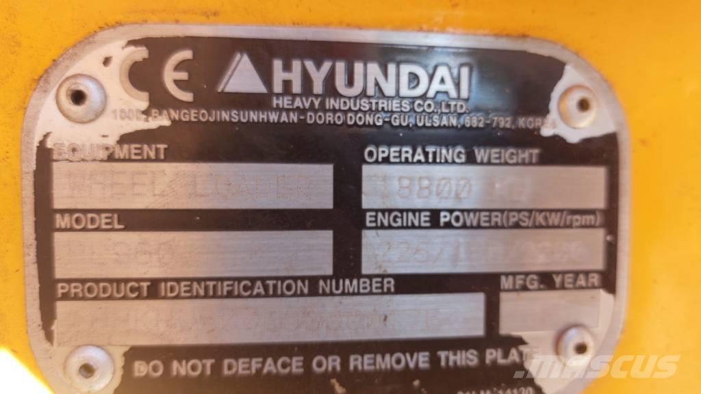 Hyundai HL 960 Pás carregadoras de rodas
