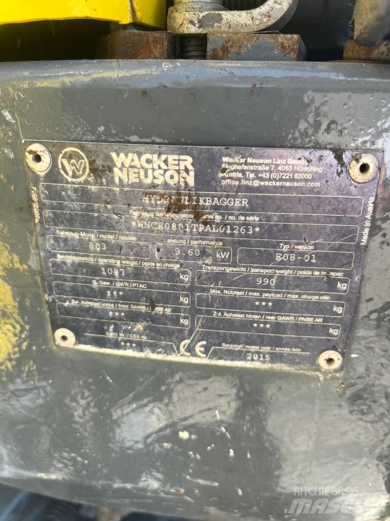 Wacker Neuson 803 RD Mini Escavadoras <7t
