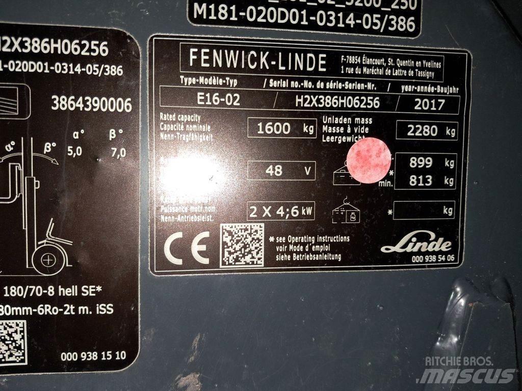 Linde E16-02 Empilhadores eléctricos