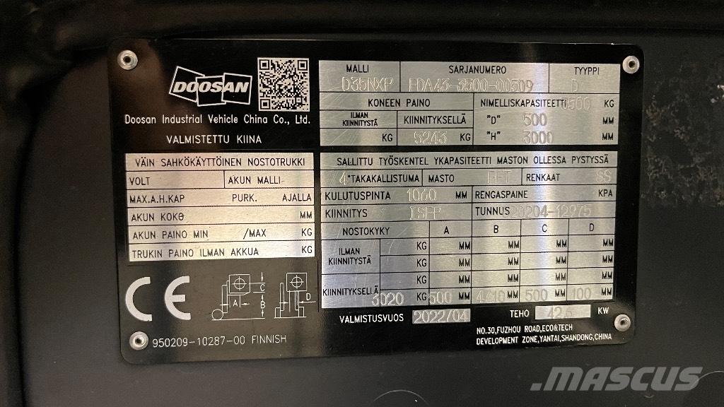 Doosan D35NXP Empilhadores Diesel
