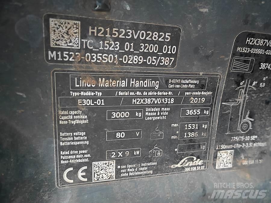 Linde E30L-01 Empilhadores eléctricos