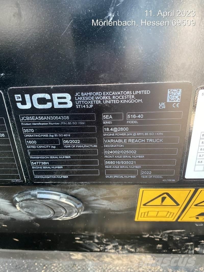 JCB 516-40 Manipuladores telescópicos