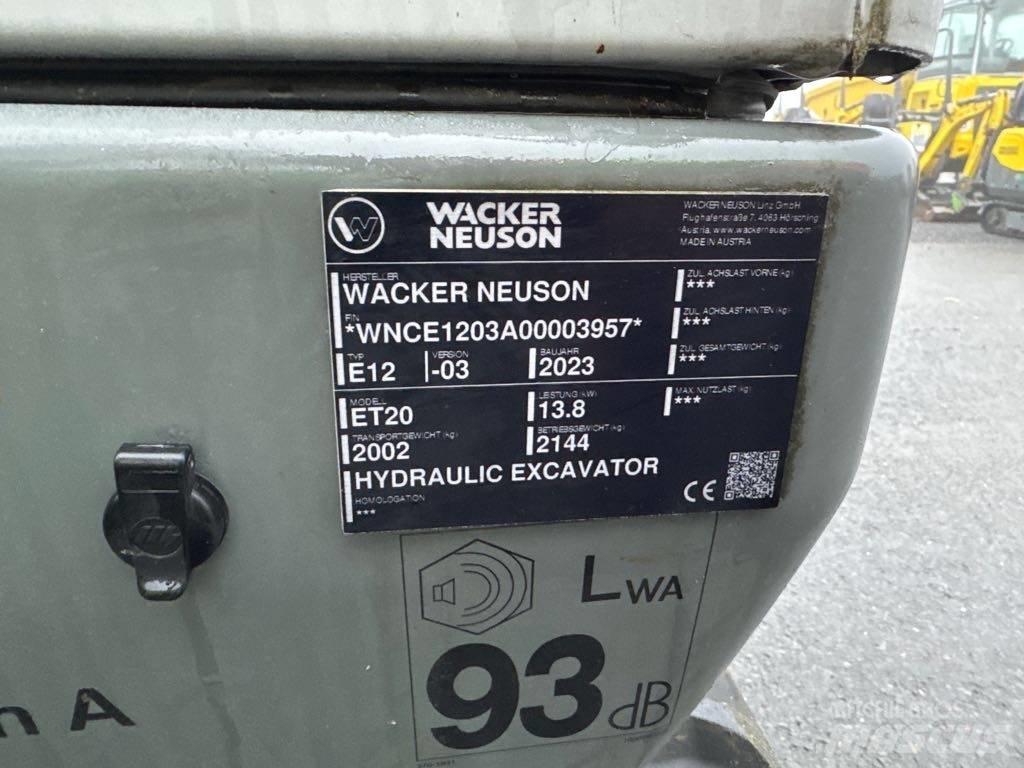 Wacker Neuson ET20 Escavadoras de rastos
