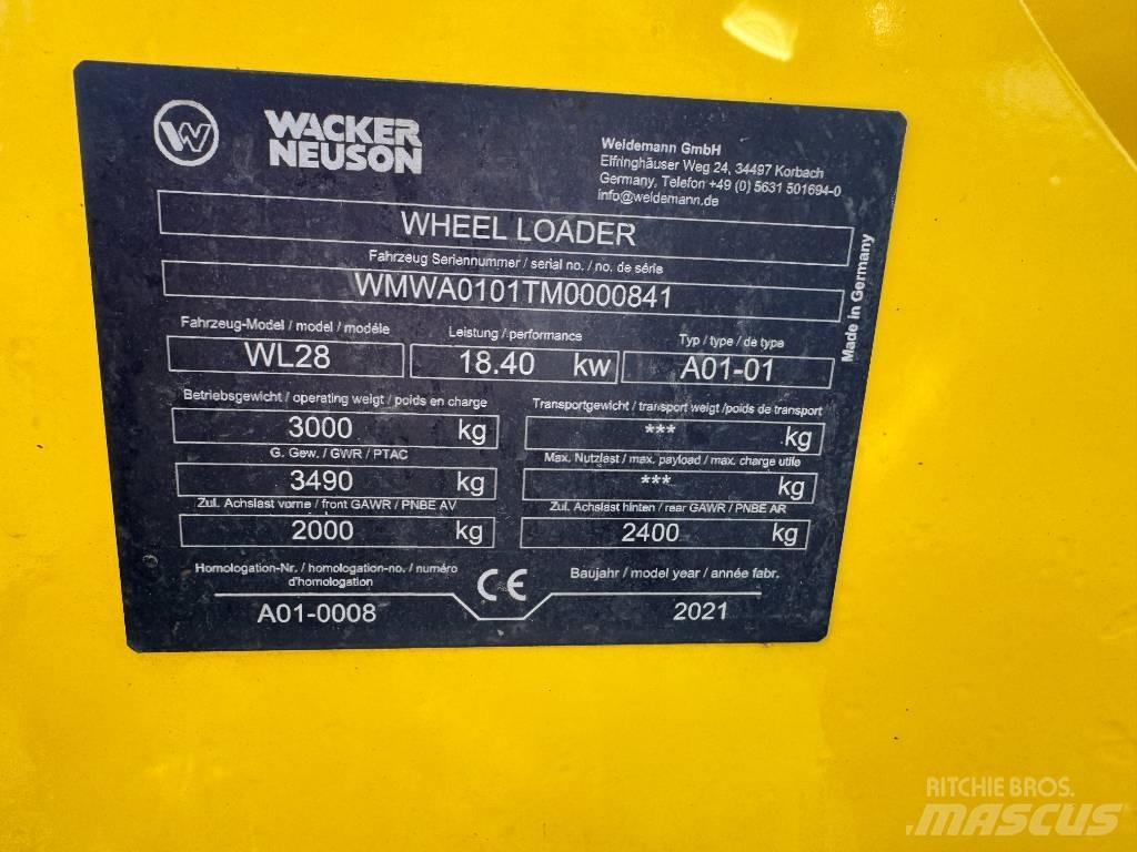 Wacker Neuson WL28 Pás carregadoras de rodas