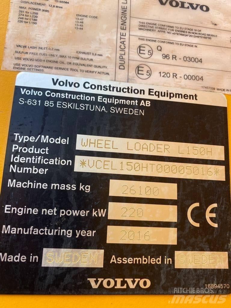 Volvo L 150 H Pás carregadoras de rodas