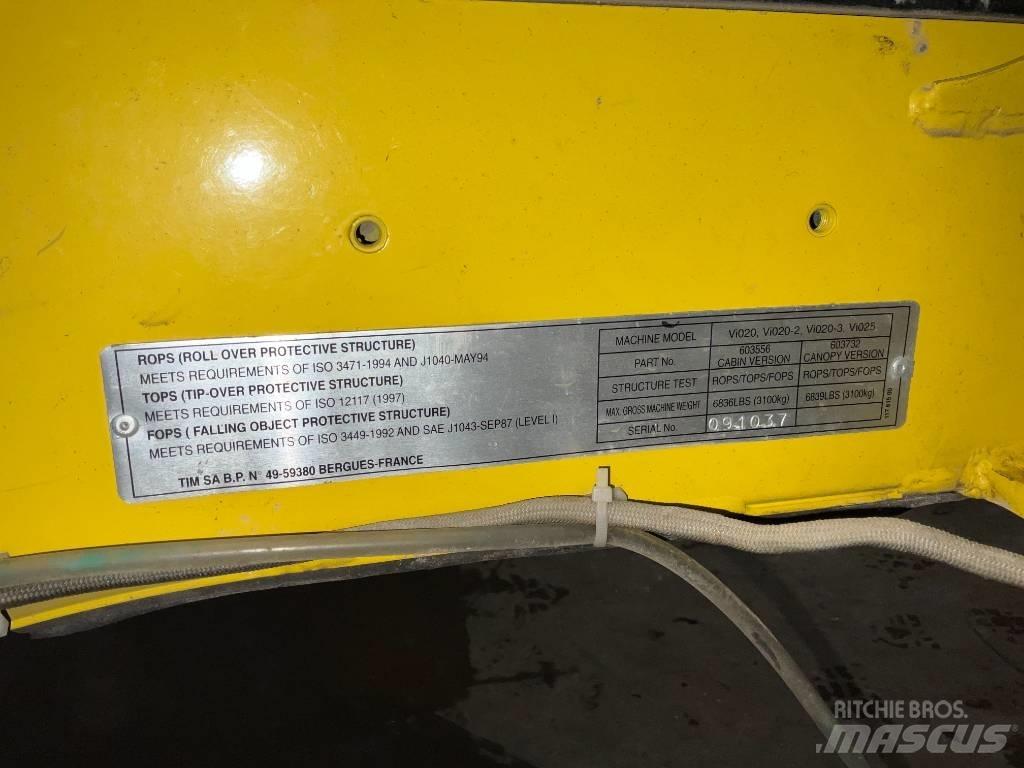 Yanmar Vio 20 / vio 25 Cabines e interior máquinas construção