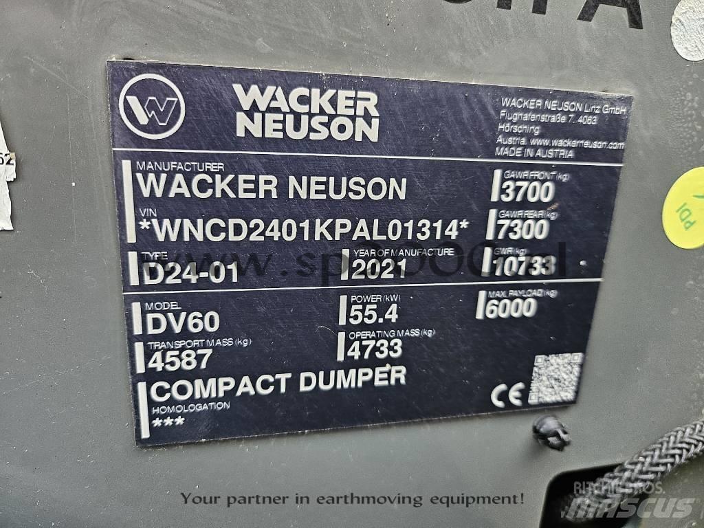 Wacker Neuson DV 60 Dumpers de obras