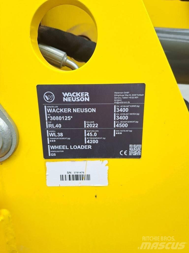 Wacker Neuson WL38 Pás carregadoras de rodas