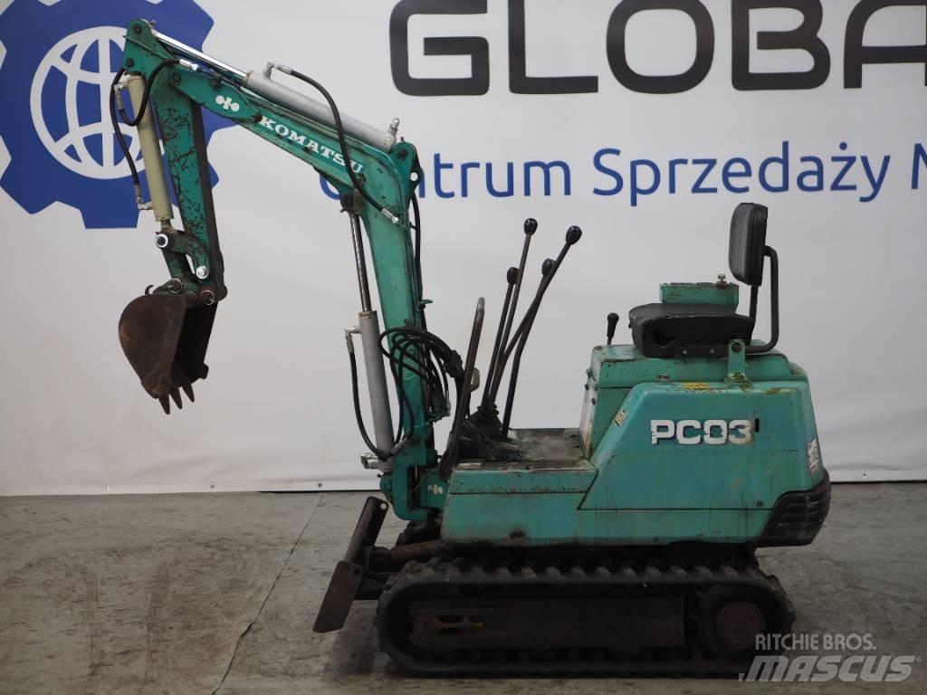 Komatsu PC03-1 Mini Escavadoras <7t
