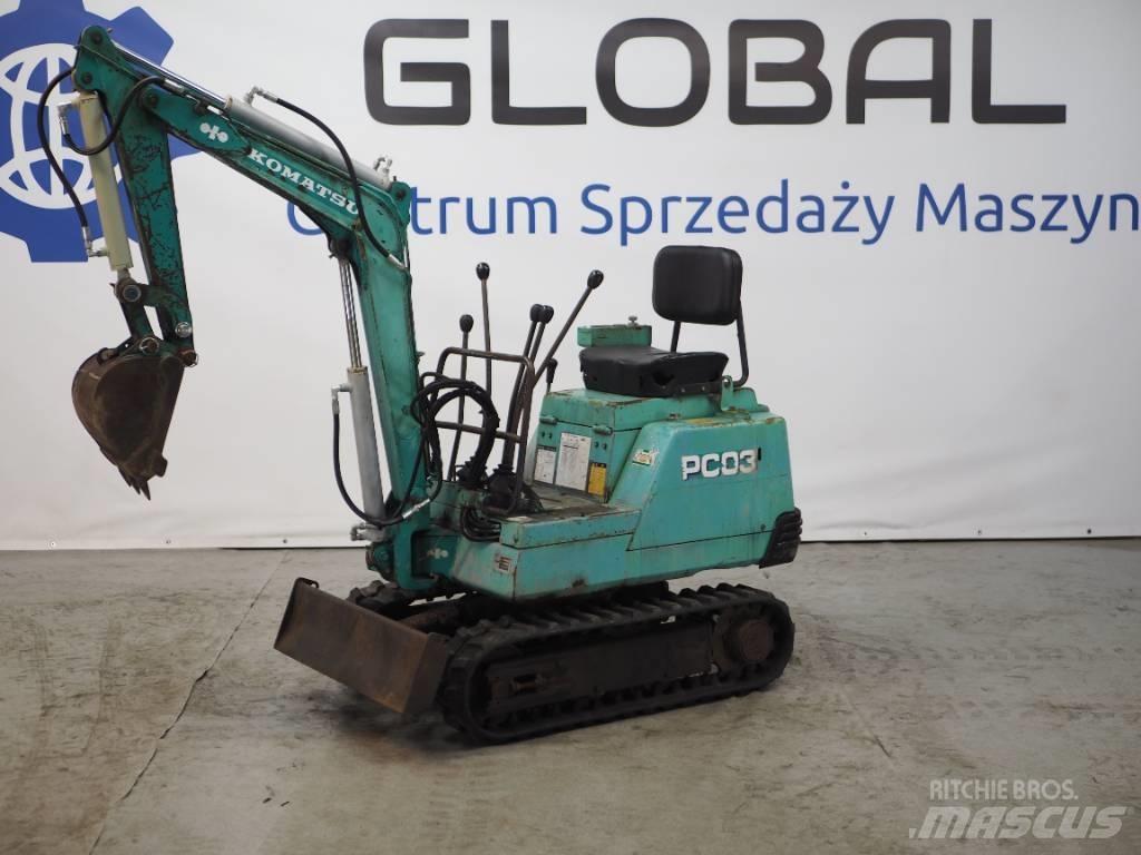 Komatsu PC03-1 Mini Escavadoras <7t