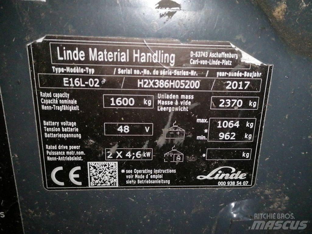 Linde E16L-02 Empilhadores eléctricos