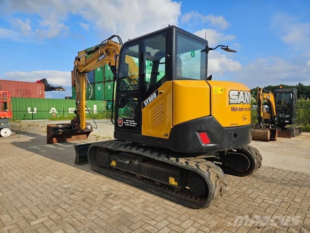 Sany SY 80 U Escavadoras Midi 7t - 12t