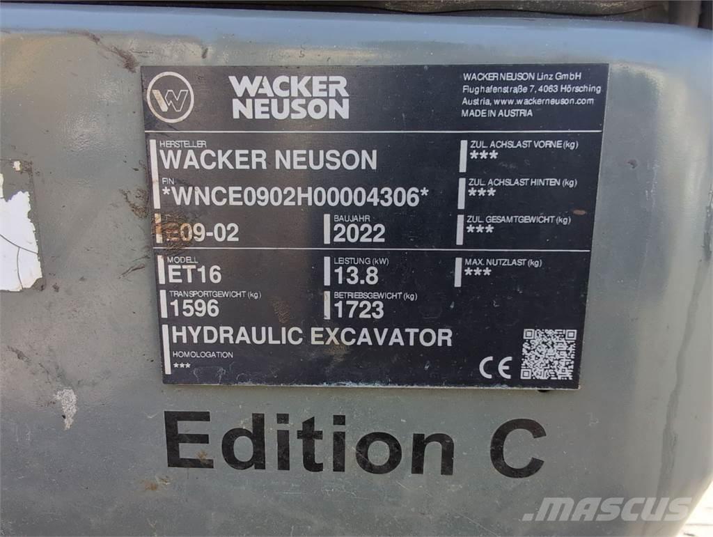 Wacker Neuson ET16 Escavadoras de rastos