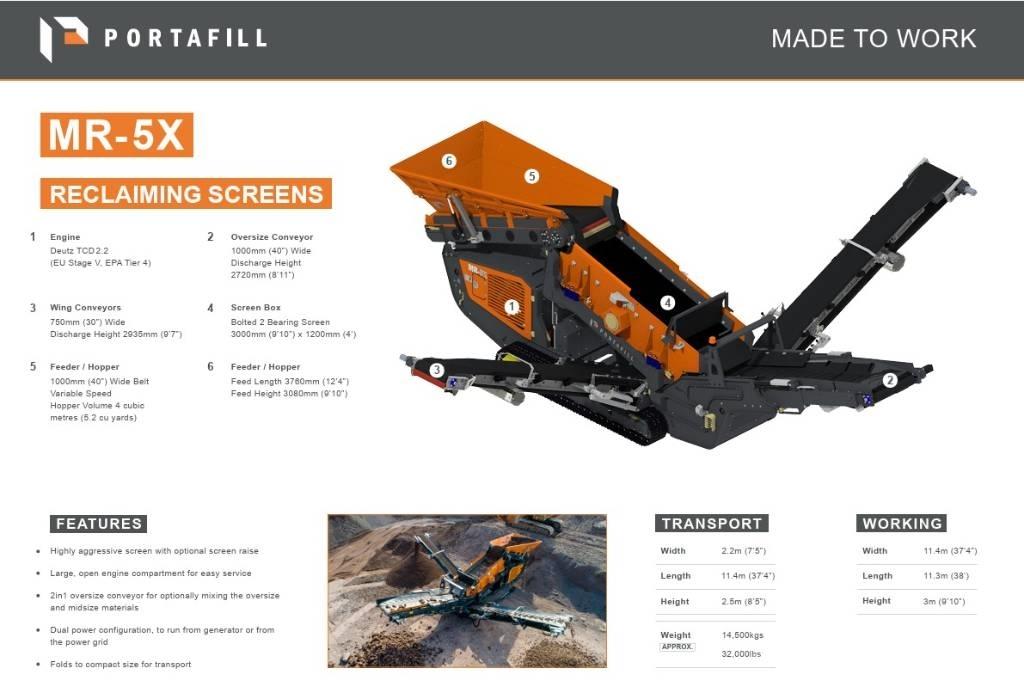 Portafill MR-5X Crivos móveis