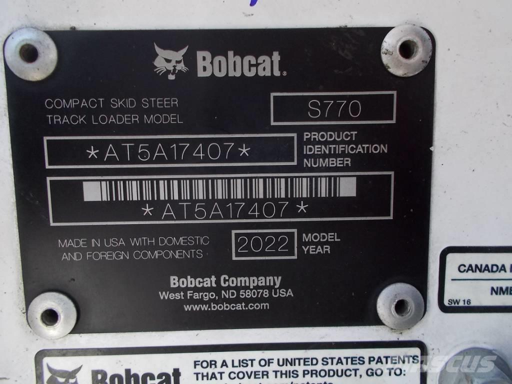Bobcat S770 Carregadoras de direcção deslizante