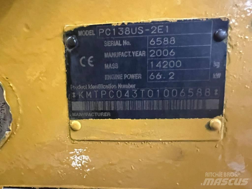 Komatsu PC 138 US Escavadoras de rastos