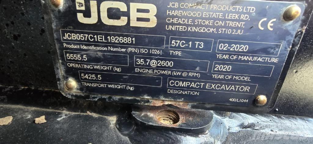 JCB 57 C-1 Mini Escavadoras <7t