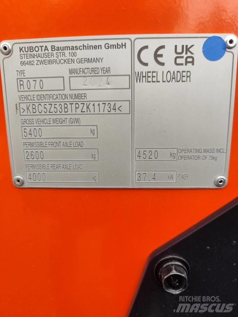 Kubota R 070 Pás carregadoras de rodas
