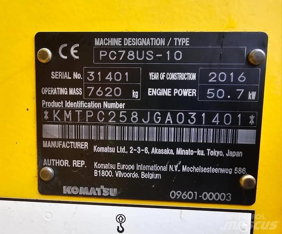 Komatsu pc78us-10 Mini Escavadoras <7t