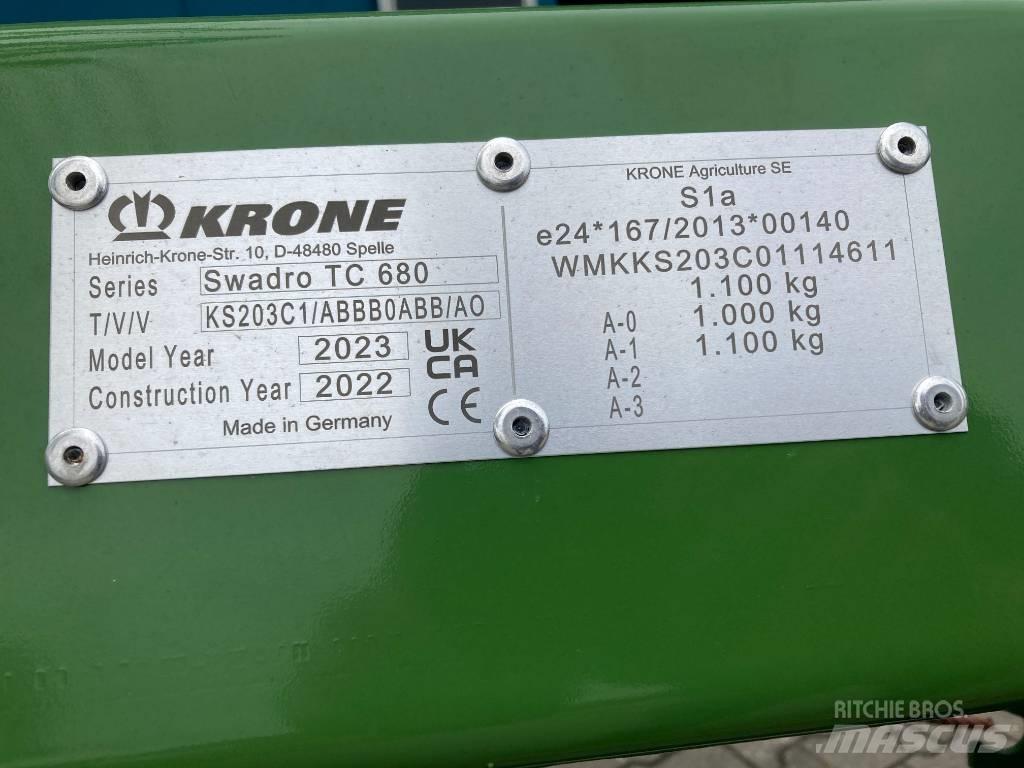 Krone Swadro TC 680 Gadanheiras-fileiras