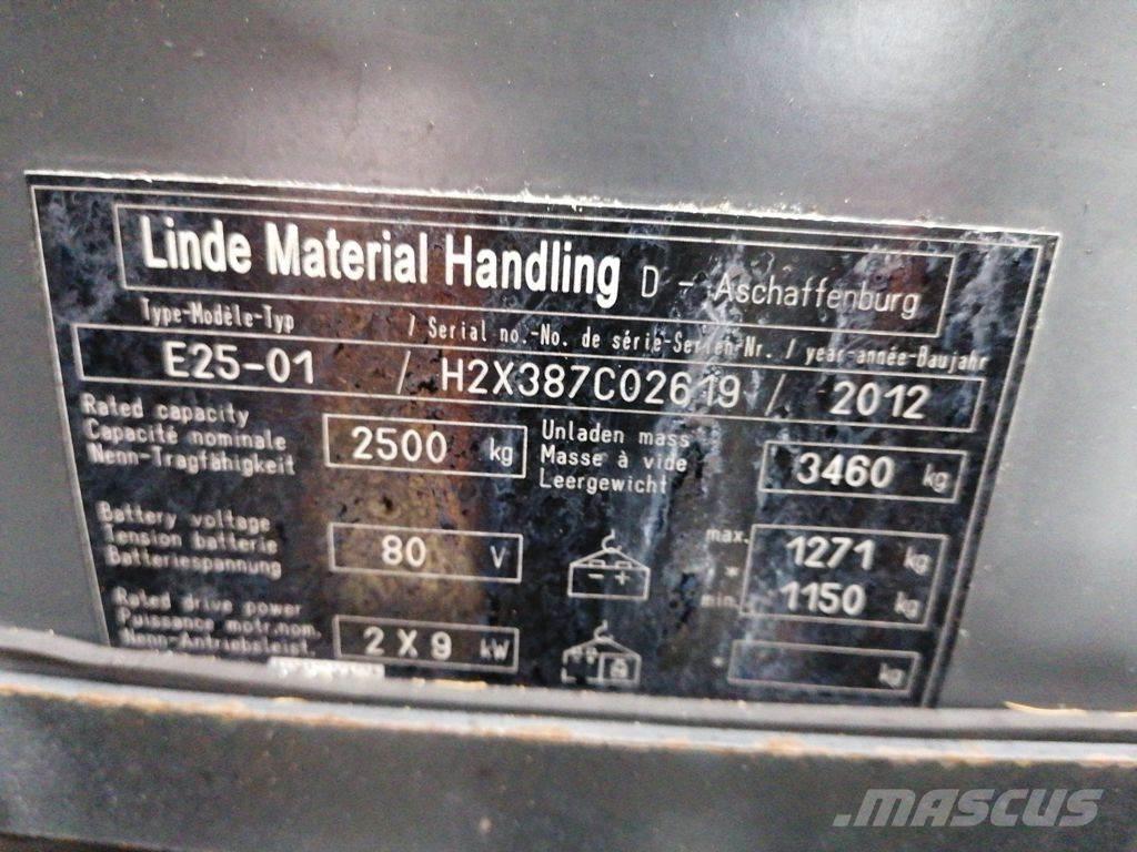 Linde E25-01 Empilhadores eléctricos