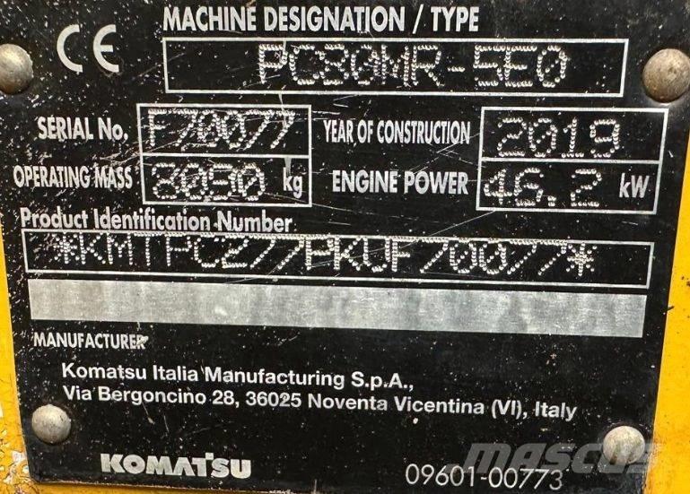 Komatsu PC 80 MR-5EO Escavadoras Midi 7t - 12t