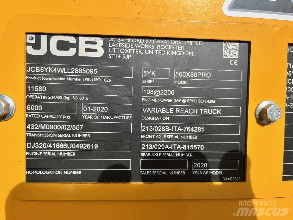 JCB 560-80 AGRI PRO Manipuladores telescópicos
